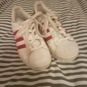 Red Adidas Superstars